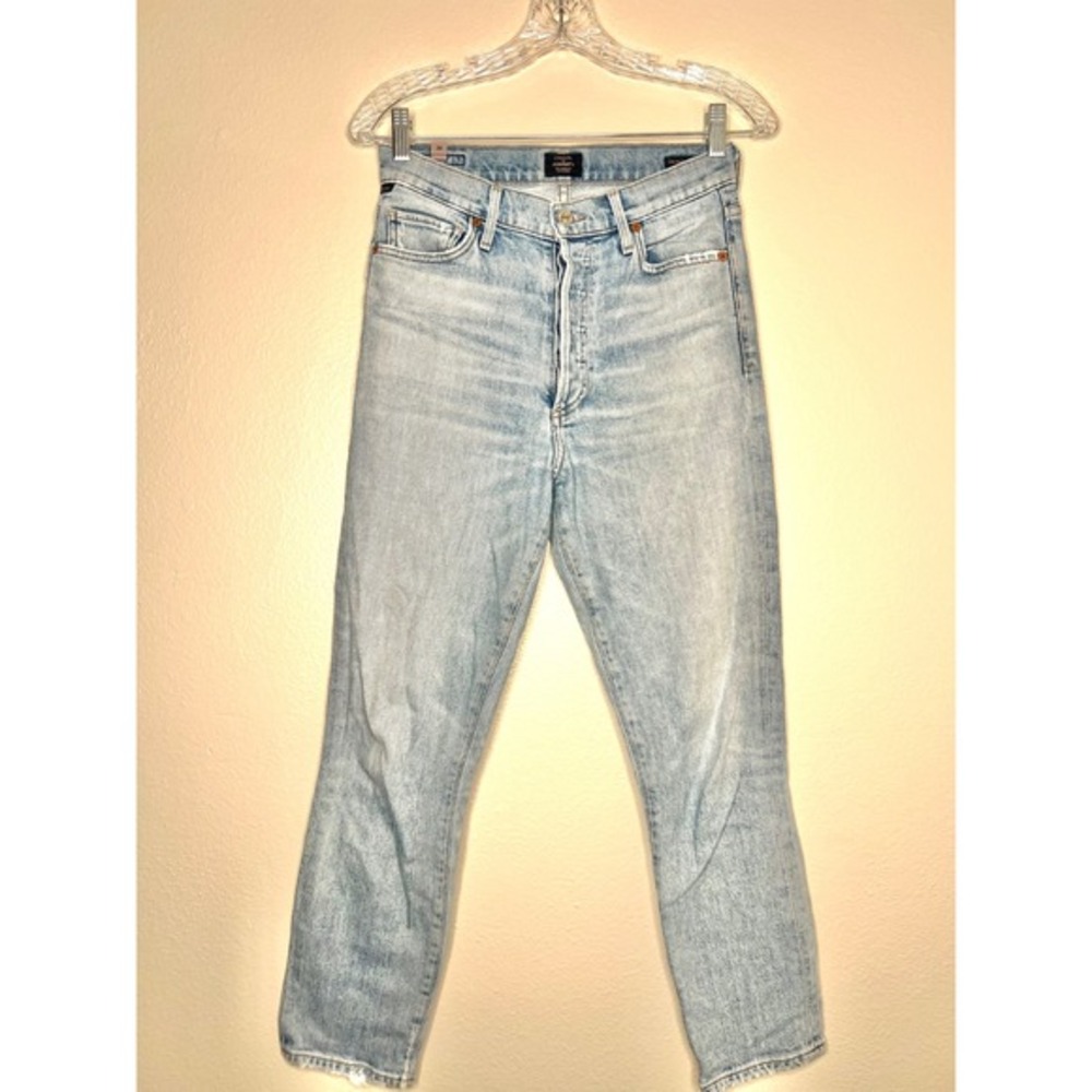 CITIZENS OF‎ HUMANITY Olivia Crop High Rise Slim Light Wash Denim Jeans Size 26